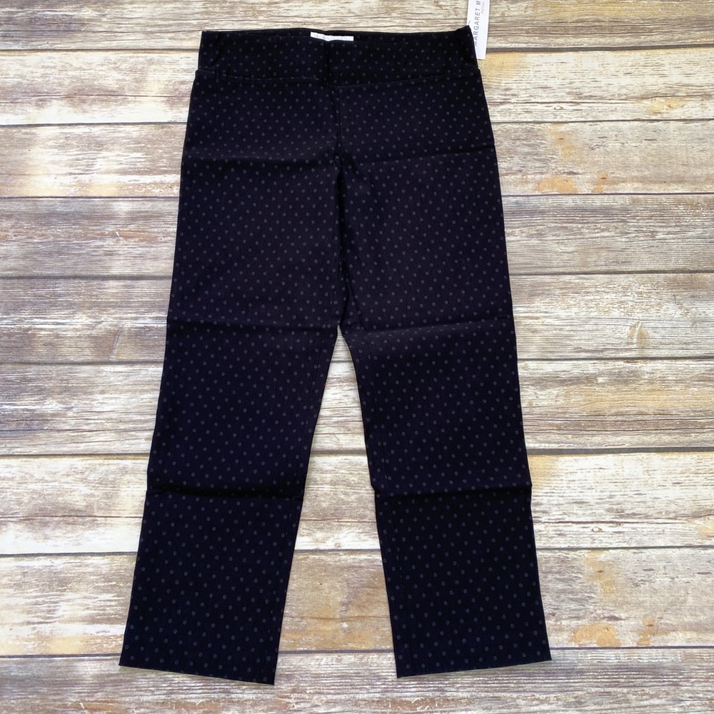 Margaret M Pull On Cropped Pants Petite Polka Dots
